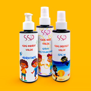 KIT Skincare Infantil Spray Capilar, Hidratante e Protetor Solar 30 FPS - Seja Sua Pele